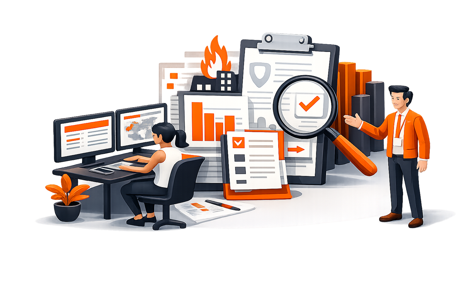 Underwriting workspace showing accounts, risk data, and evaluation tools